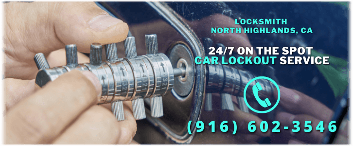 Car Lockout Service North Highlands, CA (916) 602-3546